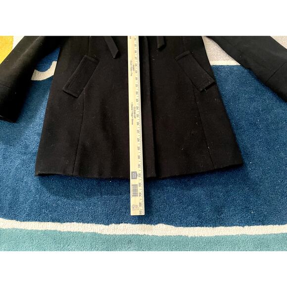 J.Crew Wool Cashmere Black Car Coat Overcoat Women’s 10 - Picture 7 of 7
